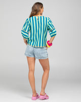 Ava Top - Capri Green