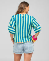 Ava Top - Capri Green