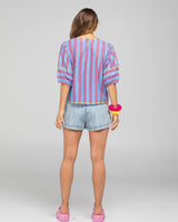 Ava Top - Capri Blue