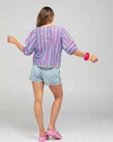 Ava Top - Capri Blue