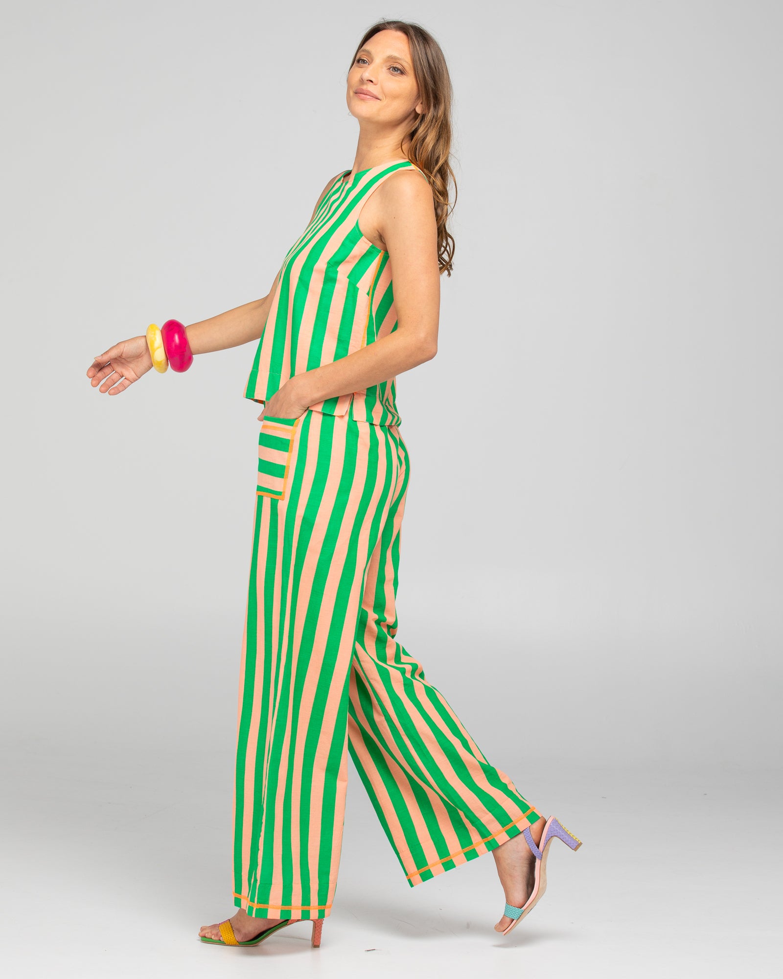 Hara Top Reversible - Capri Peach/Tangerine