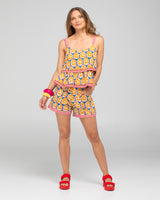 Splice Patch Short - Emilia Blue