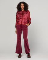 Kirei Jacket Embroidered - Merlot