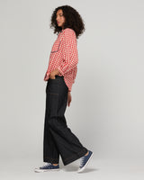 Mizuki Shirt Red - Red Seersucker