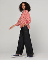 Mizuki Shirt Red - Red Seersucker