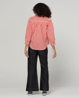 Mizuki Shirt Red - Red Seersucker