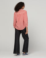 Mizuki Shirt Red - Red Seersucker