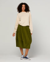 Cord Guru Skirt - Olive Green