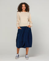 Cord Guru Skirt - Midnight Blue
