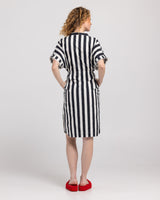 Shiro Shirt Dress - Mono Stripe