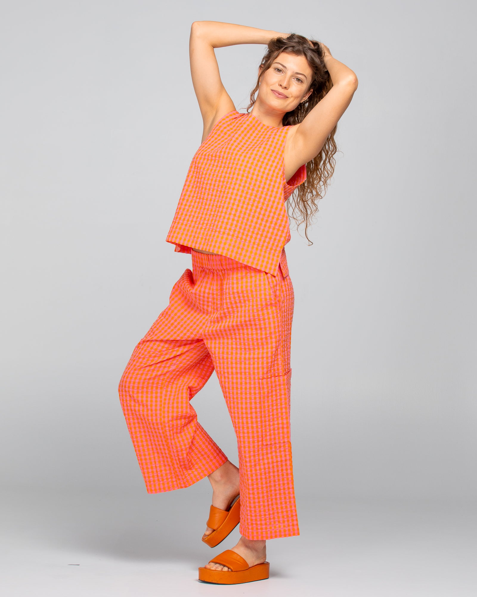 Mona Top - Fiore/Tangerine