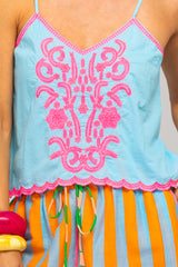 Ahana Singlet - Sky Blue