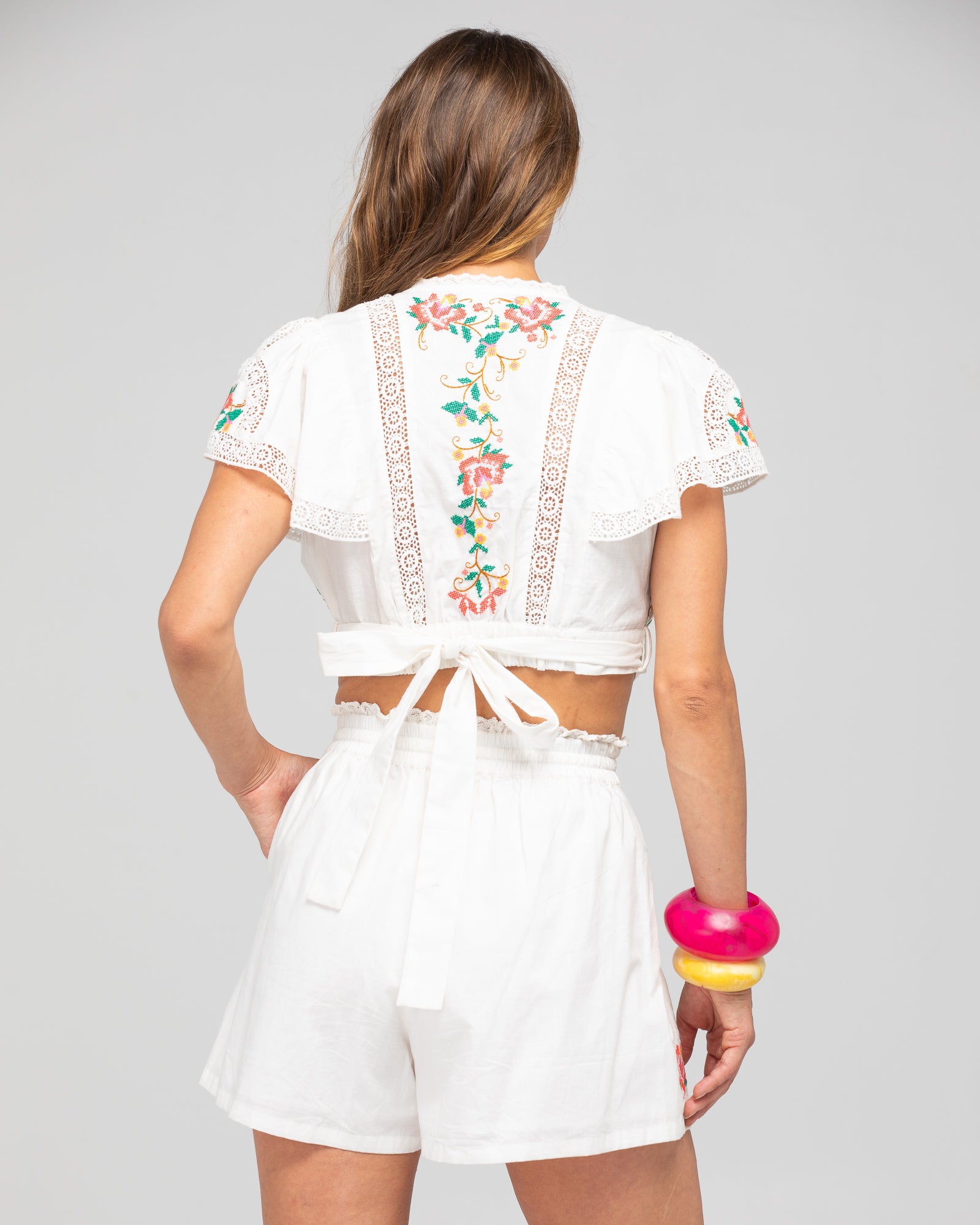 Bella Short - White Multi