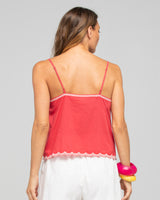 Ahana Singlet - Washed Red