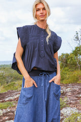 Guru Skirt - Mid Wash Denim