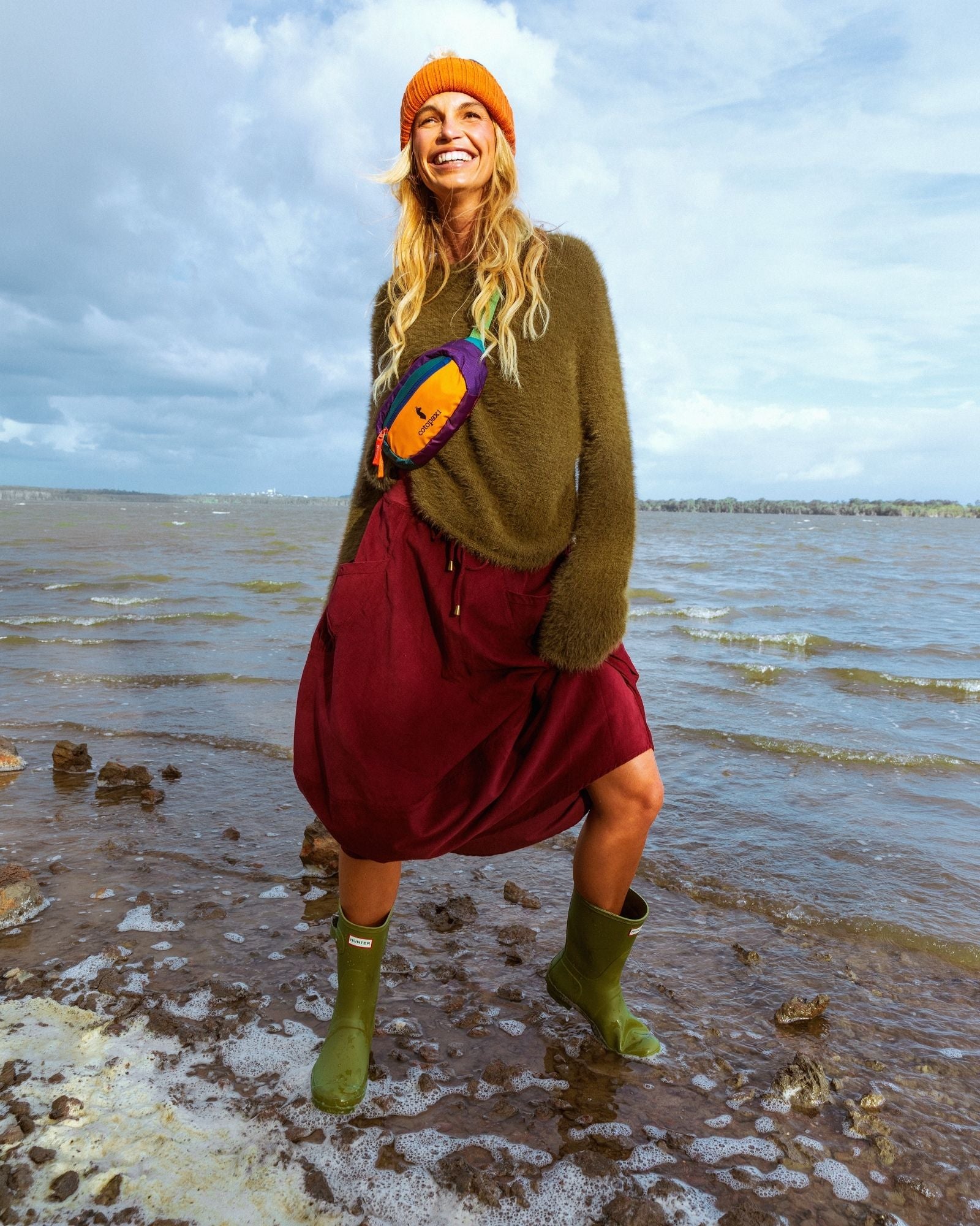 Cord Guru Skirt - Merlot