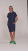 Fumiko Dress - Dark Denim Contrast Stitching