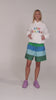 Meeko Embroidered Jumper  - White Multi