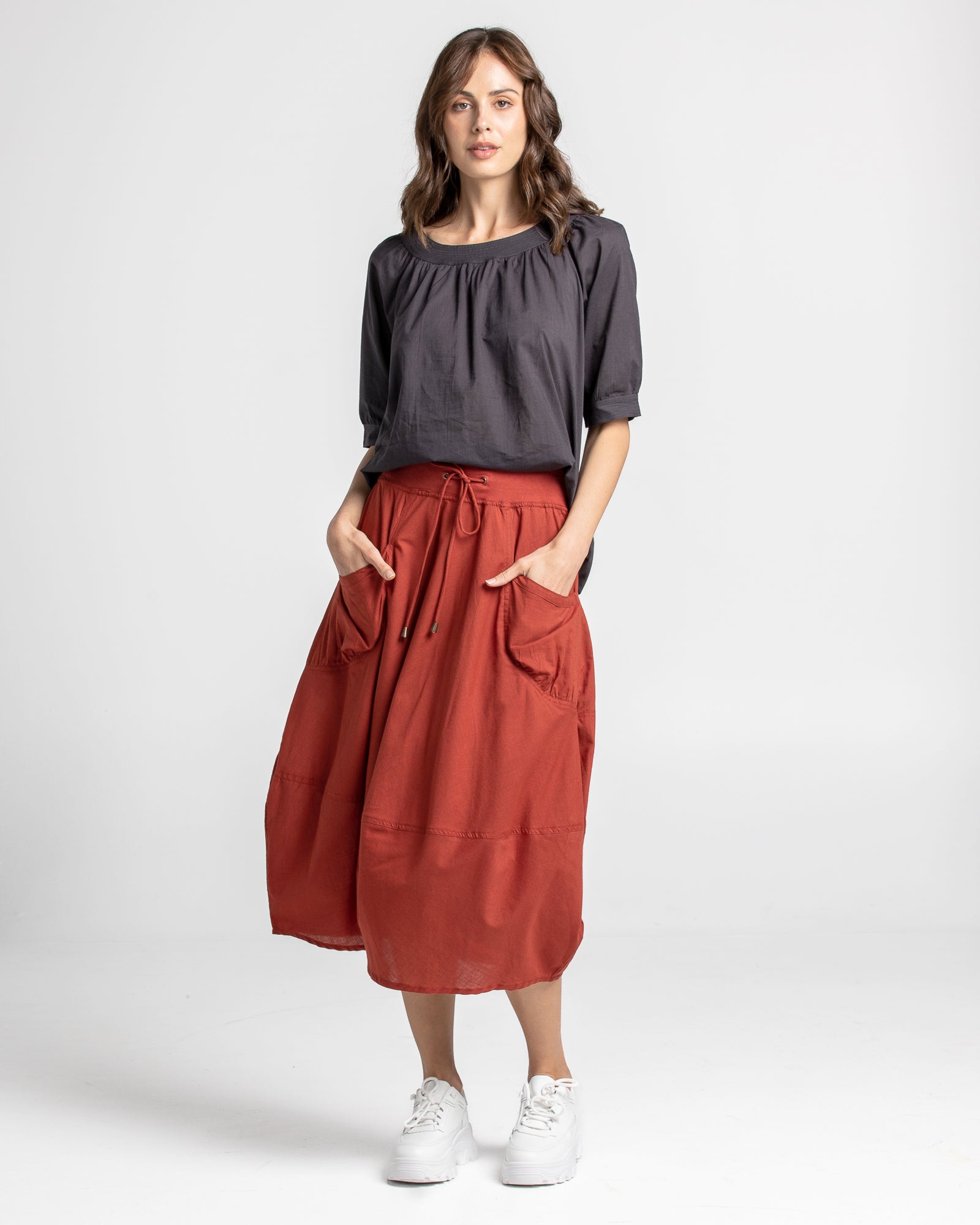Guru Skirt - Sienna Red